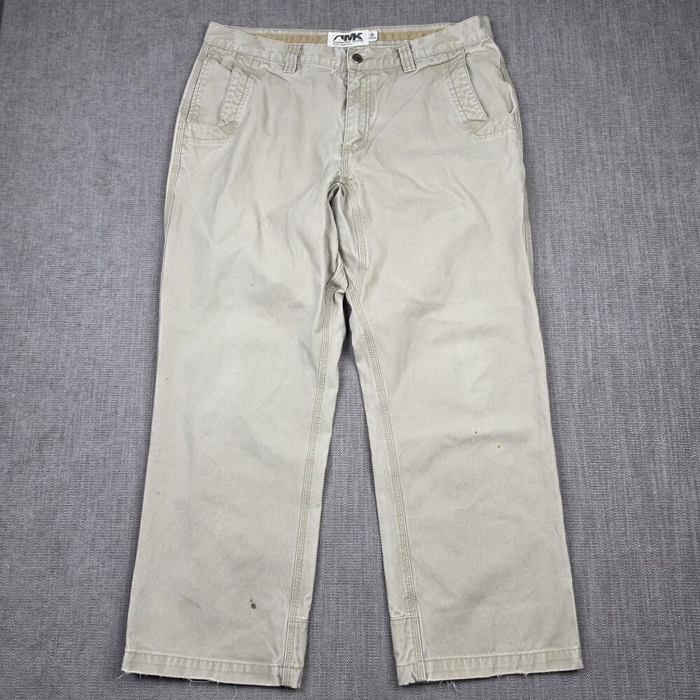 Mountain Khakis Mens 38x30 Heavy Canvas Pants Original Mountain Gusset Khaki